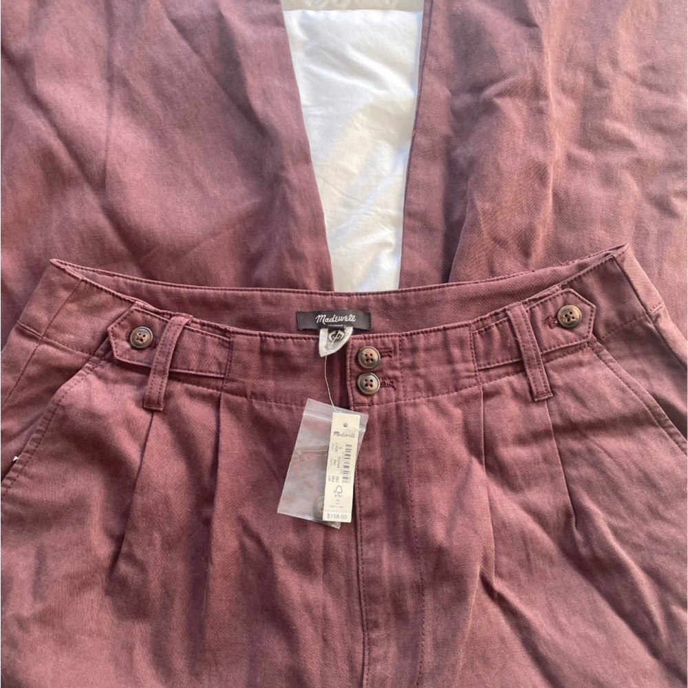Madewell Plum High-Waisted Pants